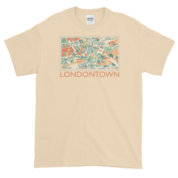 Londontown Map - Short-Sleeve T-Shirt - Image 7