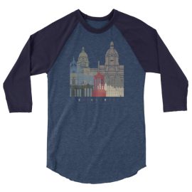 Edinburgh - 3/4 sleeve raglan shirt