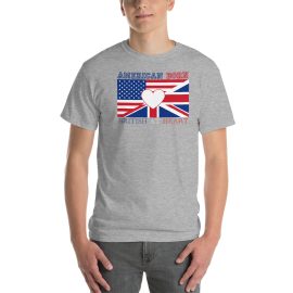 American Born, British at Heart - Men's Gildan Short-Sleeve T-Shirt