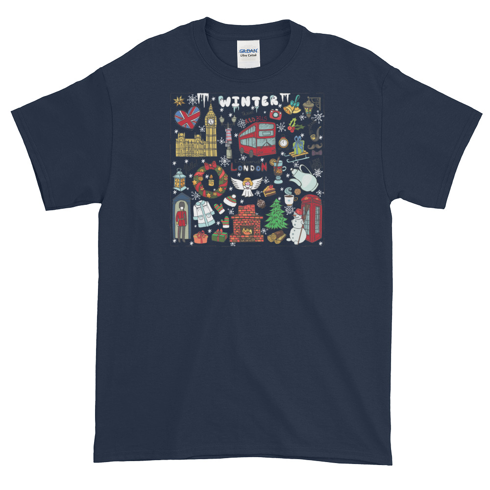 Christmas in London - Men's Gildan Short-Sleeve T-Shirt - Image 6