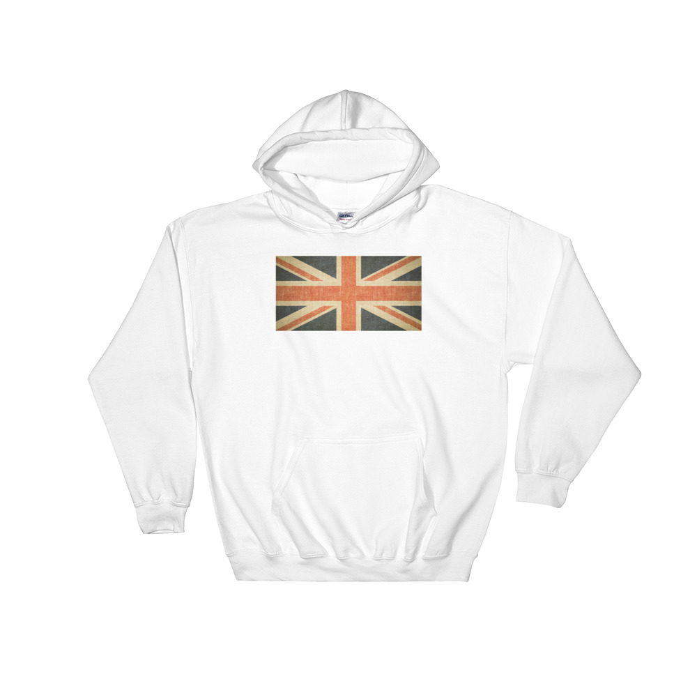 Vintage Union Jack - Hooded Sweatshirt - Image 2