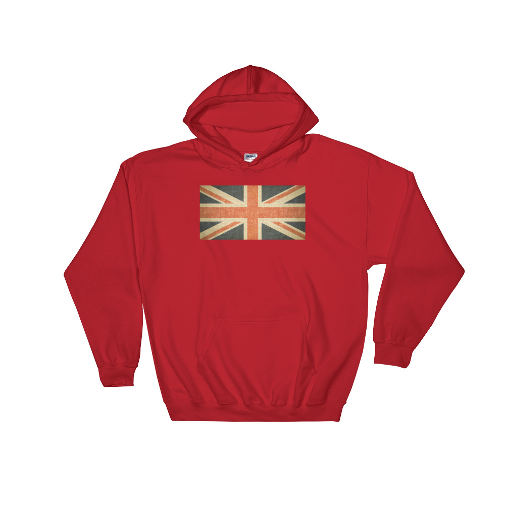 Vintage Union Jack - Hooded Sweatshirt - Image 8