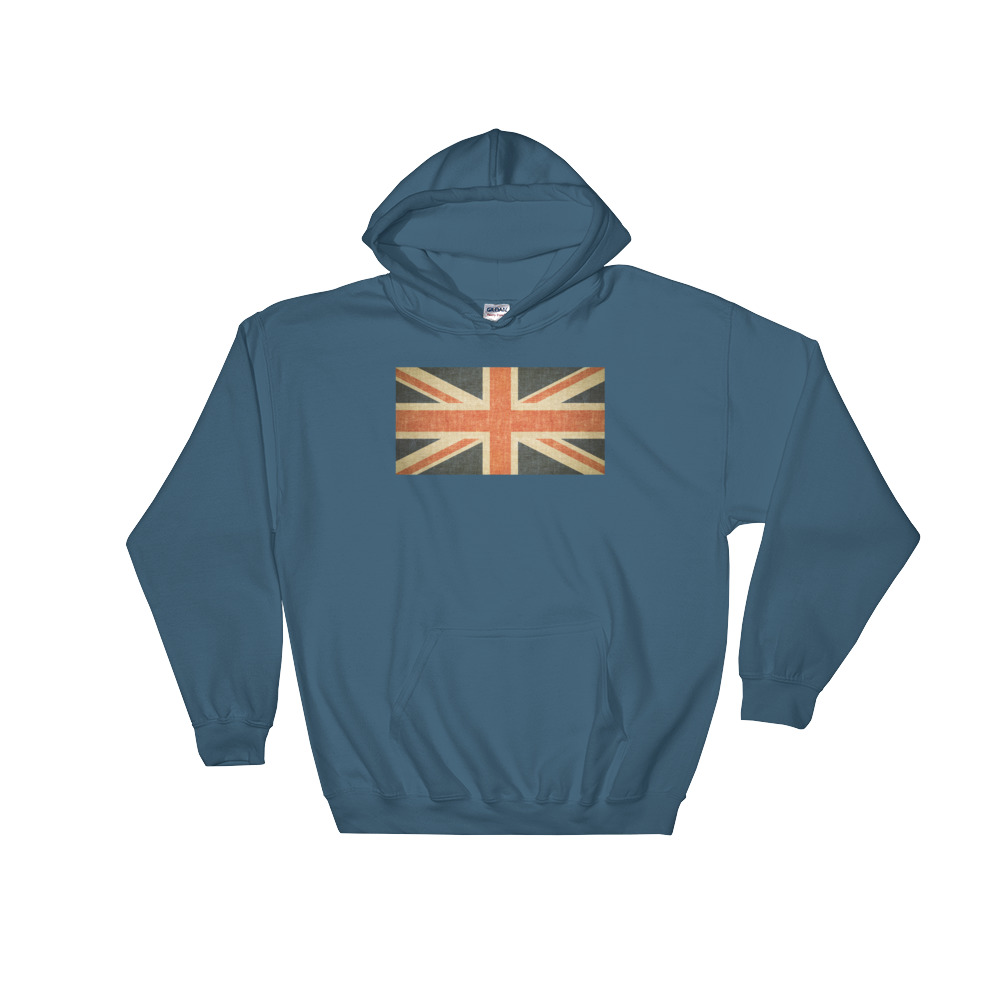 Vintage Union Jack - Hooded Sweatshirt - Image 4