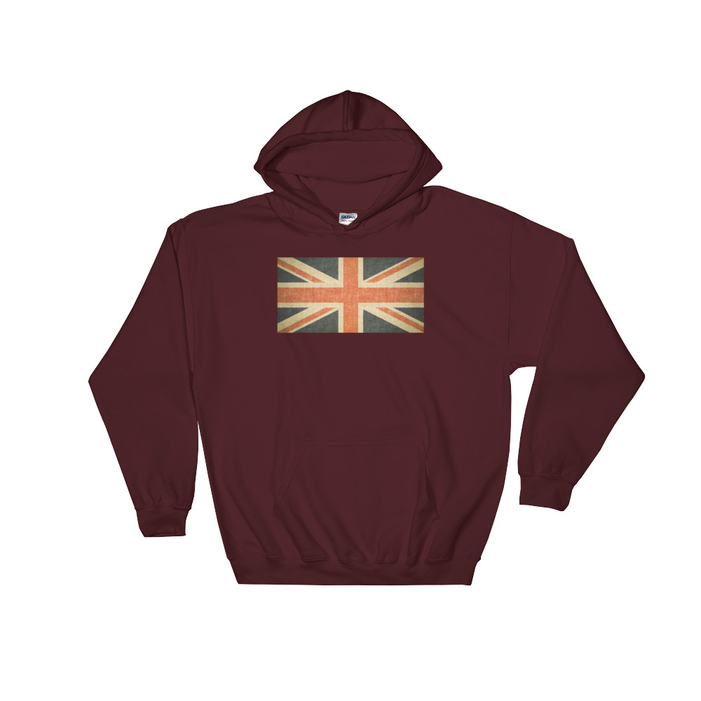 Vintage Union Jack - Hooded Sweatshirt - Image 7