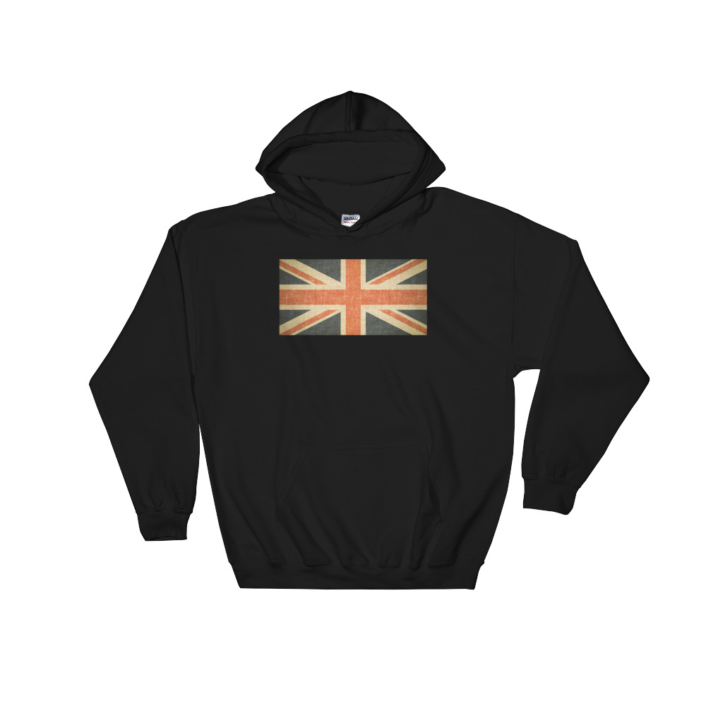 Vintage Union Jack - Hooded Sweatshirt - Image 3