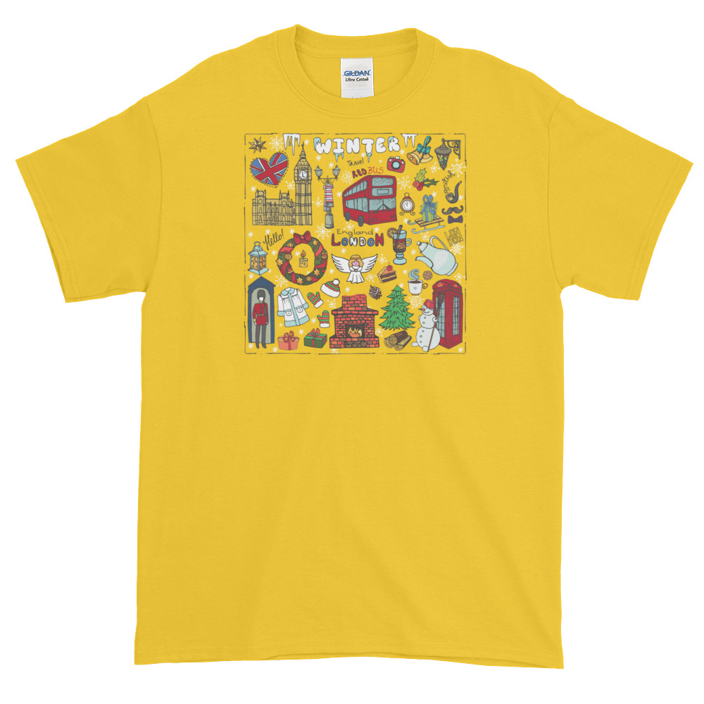 Christmas in London - Men's Gildan Short-Sleeve T-Shirt - Image 8