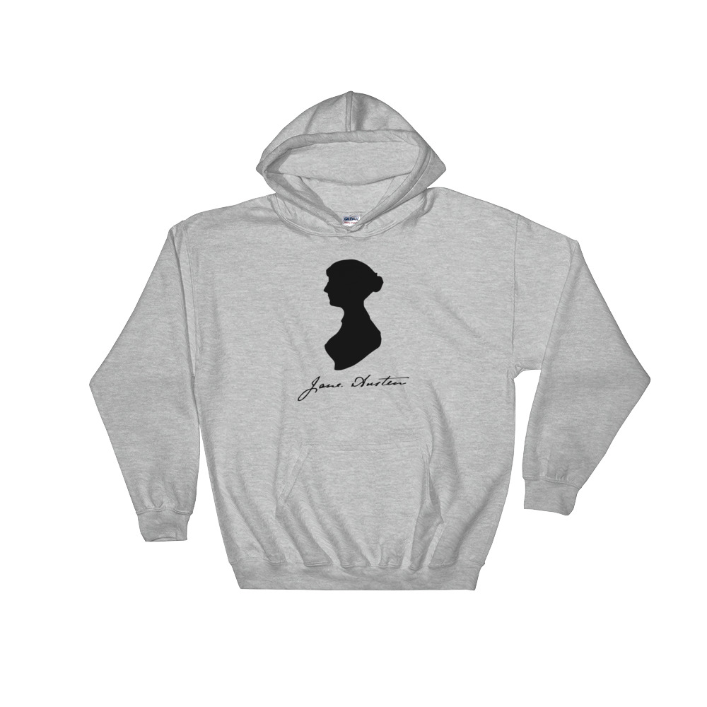 Jane Austen - Hooded Sweatshirt - Image 3