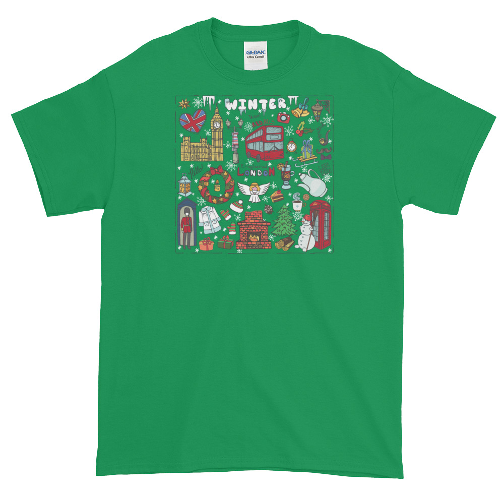 Christmas in London - Men's Gildan Short-Sleeve T-Shirt - Image 7
