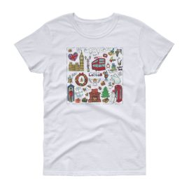 Christmas in London - Women's Gildan short sleeve t-shirt