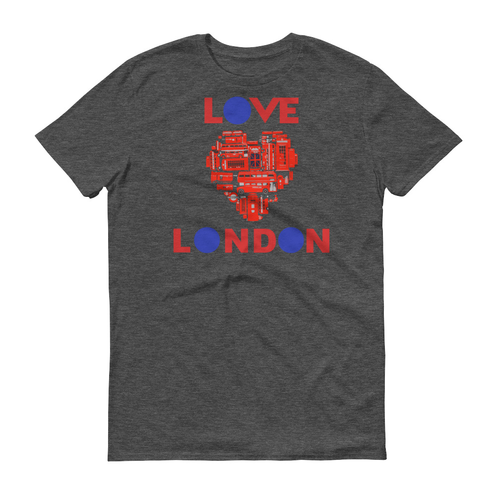 Anglotees Classic Design: Love London - Men's Soft-style Short-Sleeve T-Shirt - Image 2