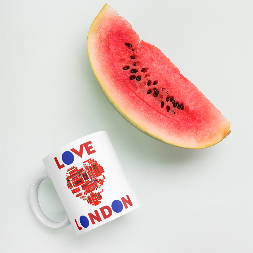 Anglotees Classic Design: Love London - Mug - Image 3