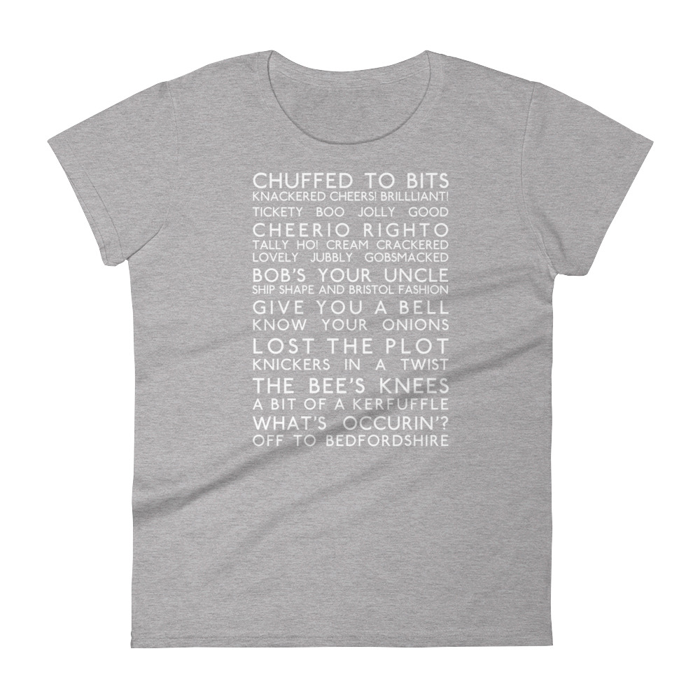 Anglotees Classic Design: Great British Slang - Women's Soft-style short sleeve t-shirt - Image 5