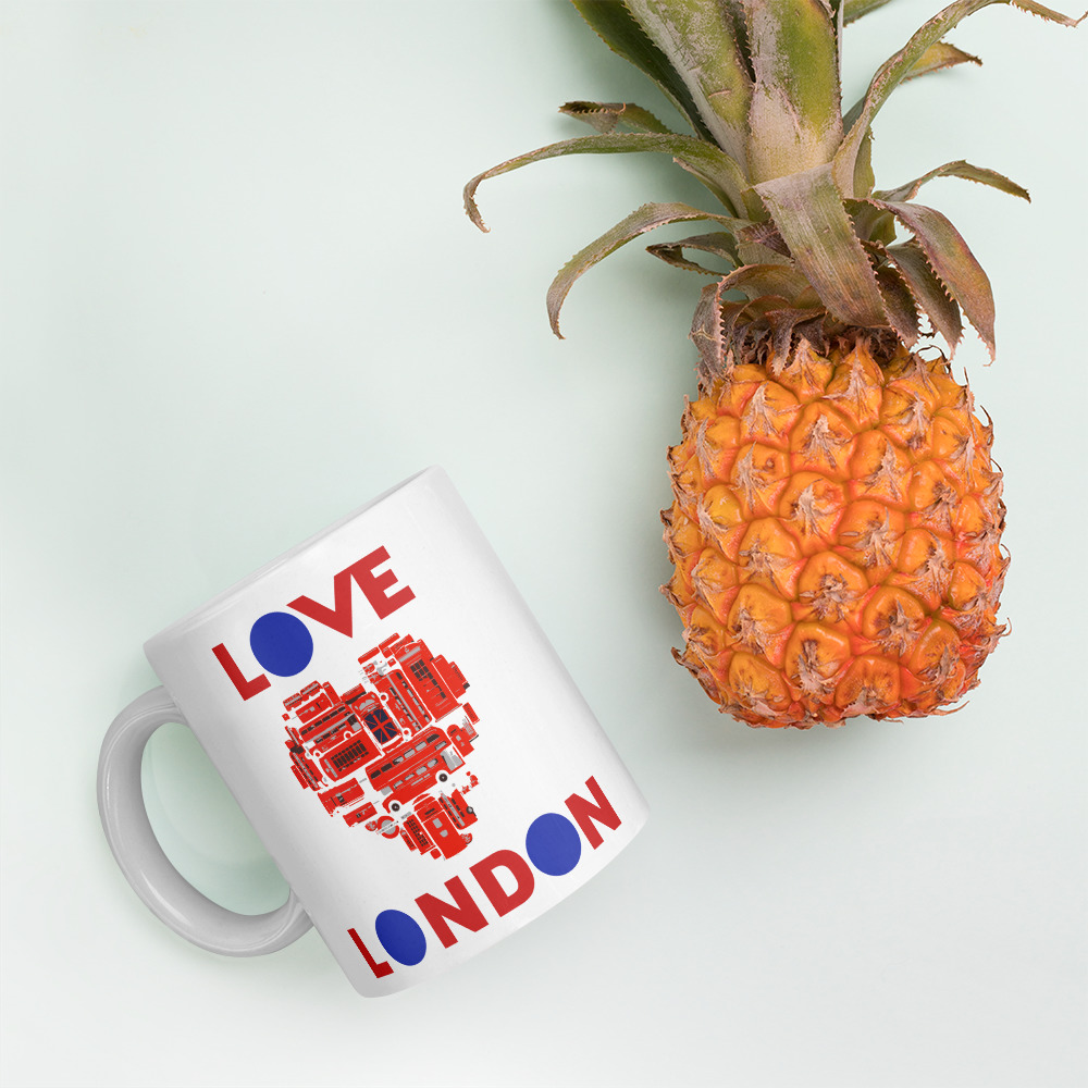 Anglotees Classic Design: Love London - Mug - Image 2