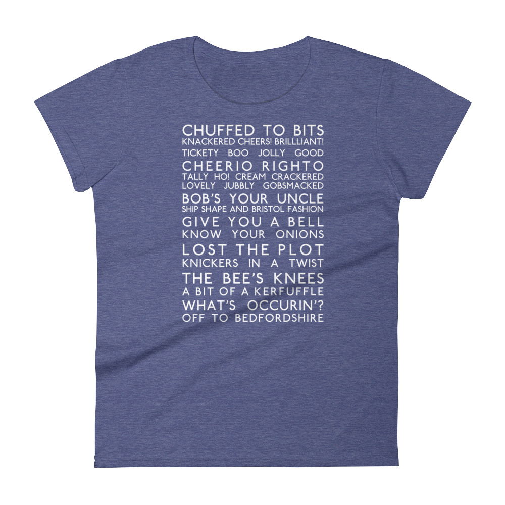 Anglotees Classic Design: Great British Slang - Women's Soft-style short sleeve t-shirt - Image 4