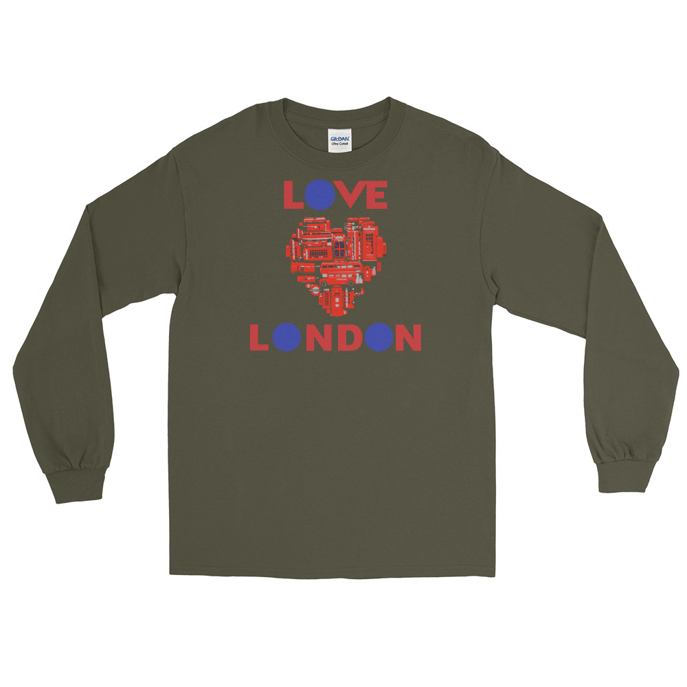 Anglotees Classic Design: Love London - Long Sleeve T-Shirt - Image 4