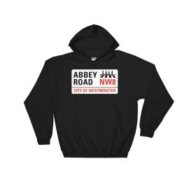 Anglotees Classic Design: Abbey Road Beatles Tribute - Hooded Sweatshirt