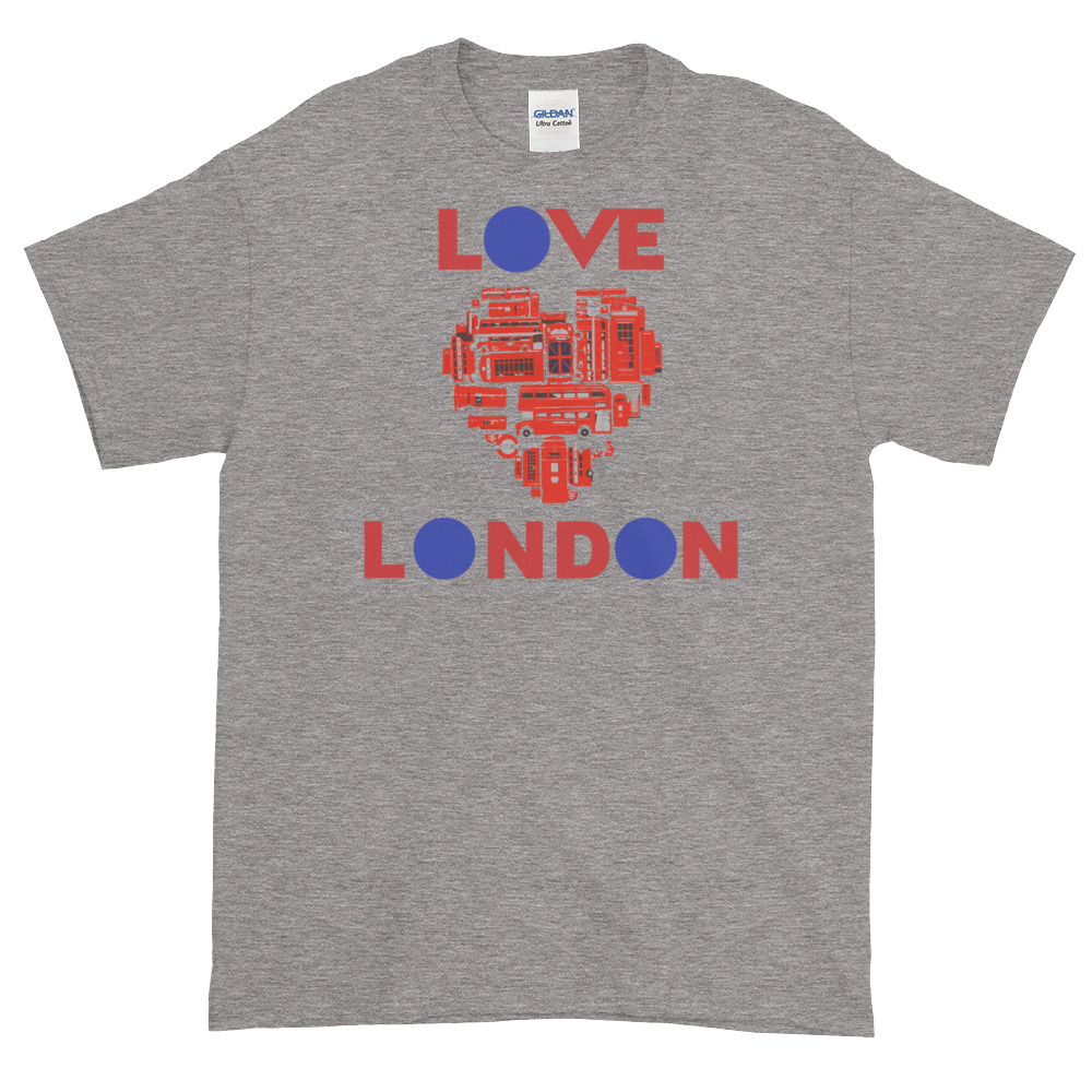 Anglotees Classic Design: Love London - Men's Gildan Short-Sleeve T-Shirt - Image 4