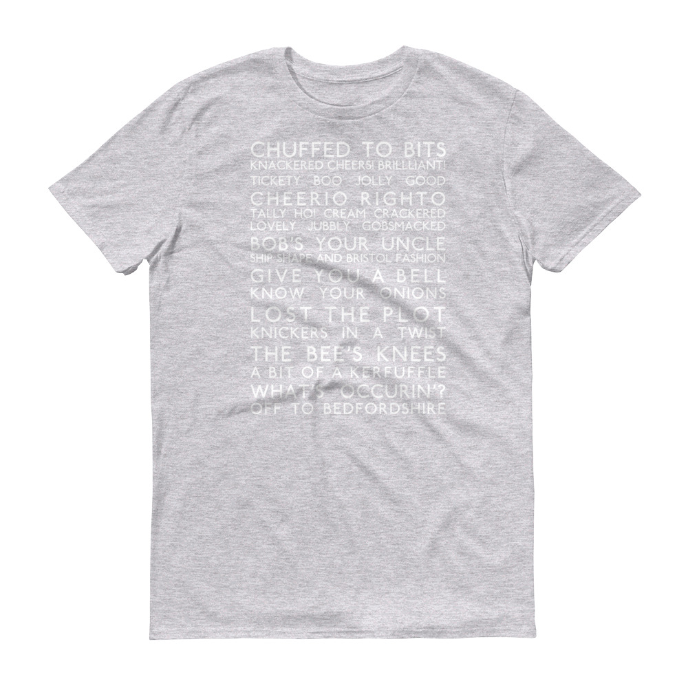 Anglotees Classic Design: Great British Slang - Men's Soft-style Short-Sleeve T-Shirt - Image 3