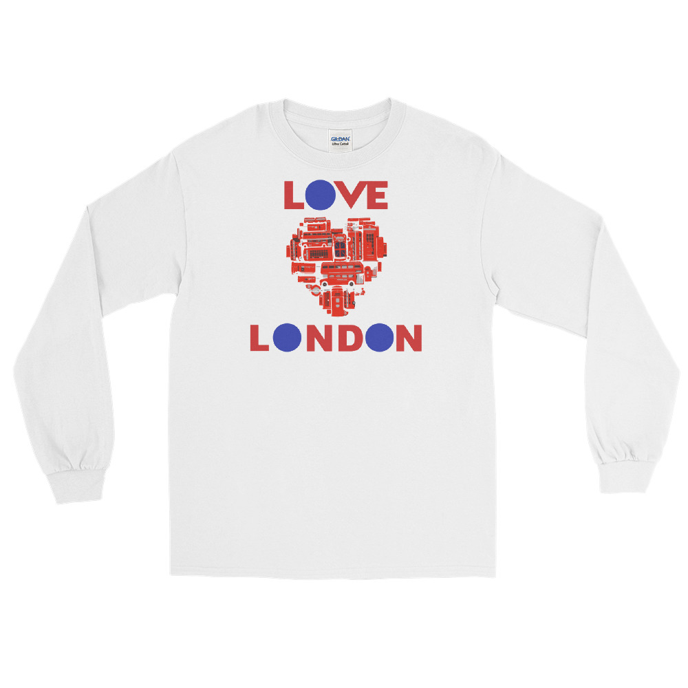 Anglotees Classic Design: Love London - Long Sleeve T-Shirt