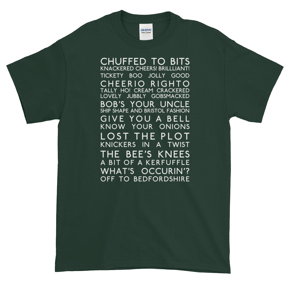 Anglotees Classic Design: Great British Slang - Men's Gildan Short-Sleeve T-Shirt - Image 2
