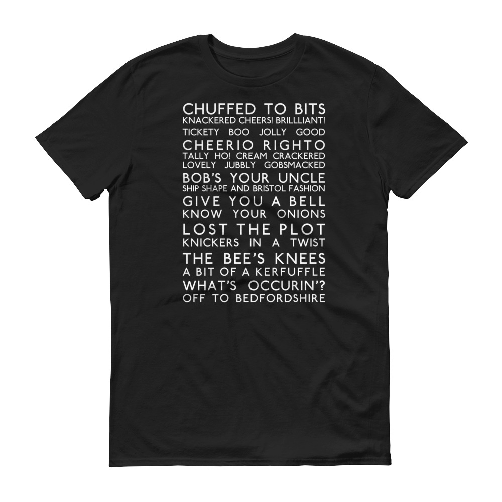 Anglotees Classic Design: Great British Slang - Men's Soft-style Short-Sleeve T-Shirt - Image 2
