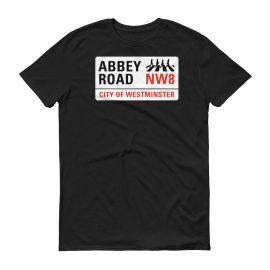 Anglotees Classic Design: Abbey Road Beatles Tribute - Men's Soft-style Short-Sleeve T-Shirt