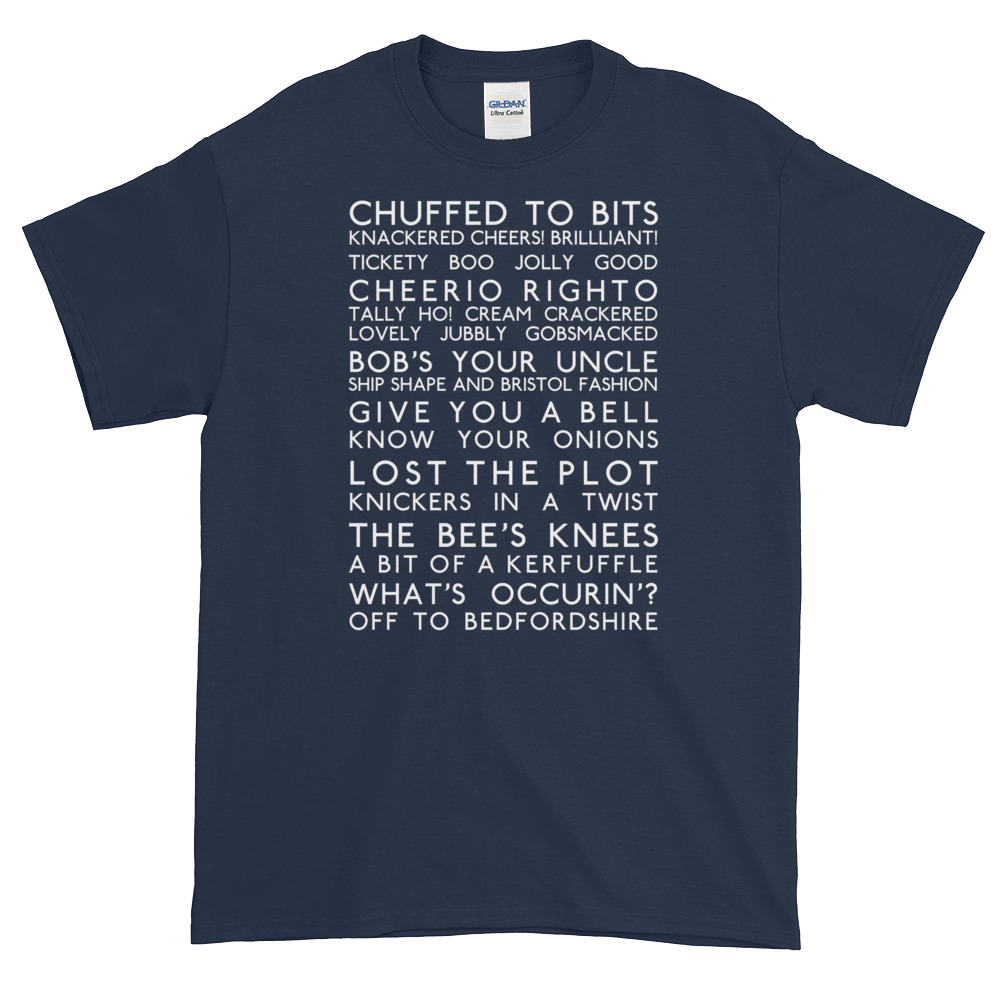 Anglotees Classic Design: Great British Slang - Men's Gildan Short-Sleeve T-Shirt - Image 3