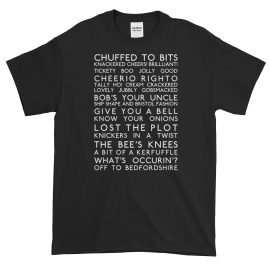 Anglotees Classic Design: Great British Slang - Men's Gildan Short-Sleeve T-Shirt