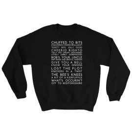 Anglotees Classic Design: Great British Slang - Sweatshirt