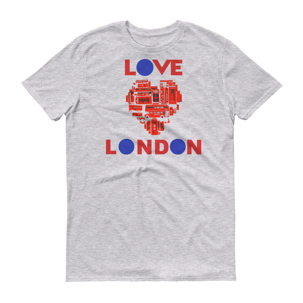 Anglotees Classic Design: Love London - Men's Soft-style Short-Sleeve T-Shirt - Image 3