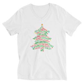 Great British Christmas - Womeon's Short Sleeve V-Neck T-Shirt