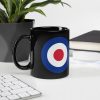 RAF Royal Air Force Roundel Tribute Black Glossy Mug