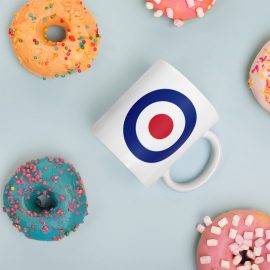 RAF Royal Air Force Roundel Tribute White glossy mug