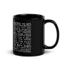 British Slang Bus Blind Black Glossy Mug