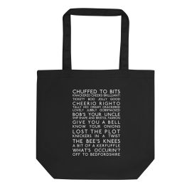 British Slang Bus Blind Eco Tote Bag