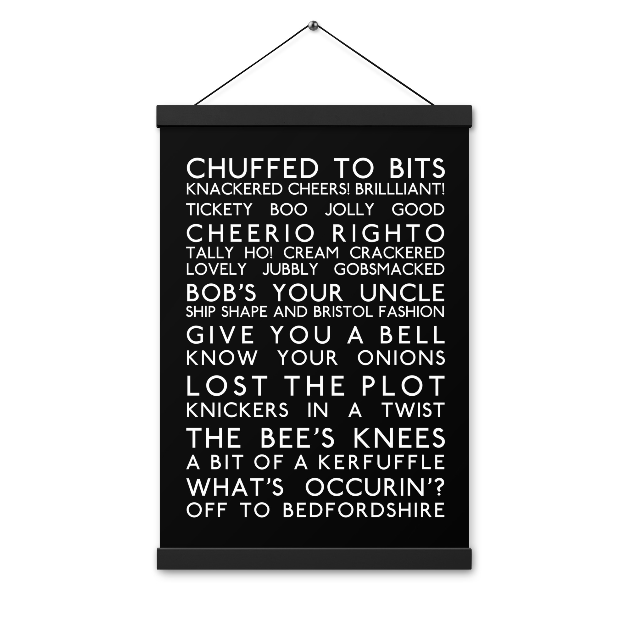 British Slang Bus Blind Poster with hangers - Image 6