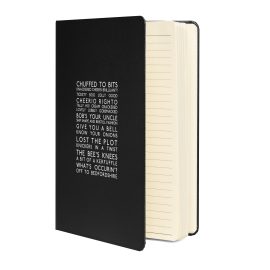 British Slang Bus Blind Hardcover bound notebook