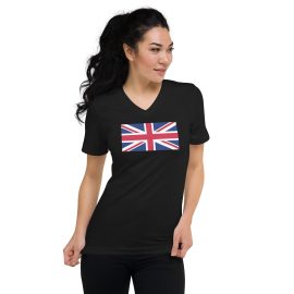 Union Jack Unisex Short Sleeve V-Neck T-Shirt