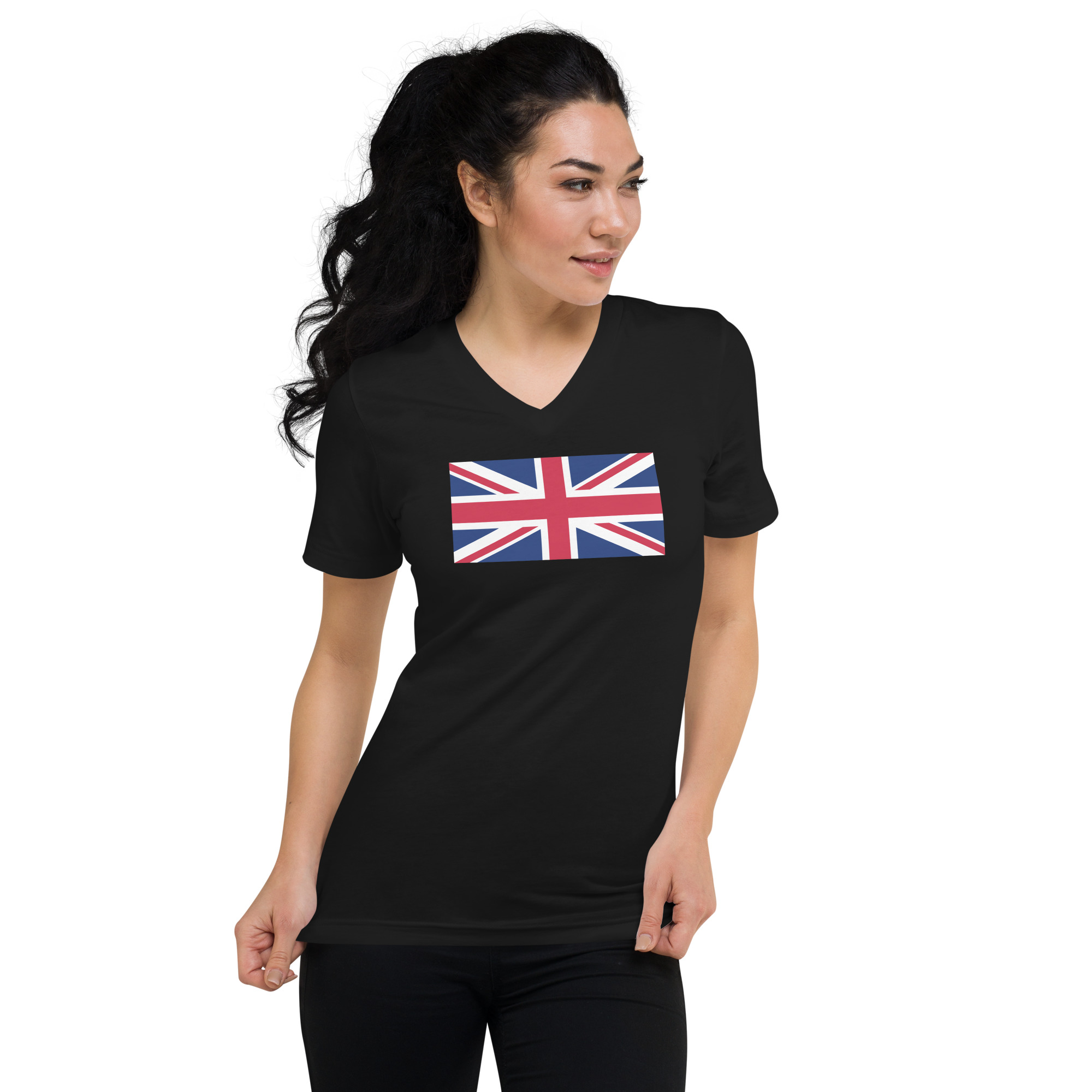 Union Jack Unisex Short Sleeve V-Neck T-Shirt