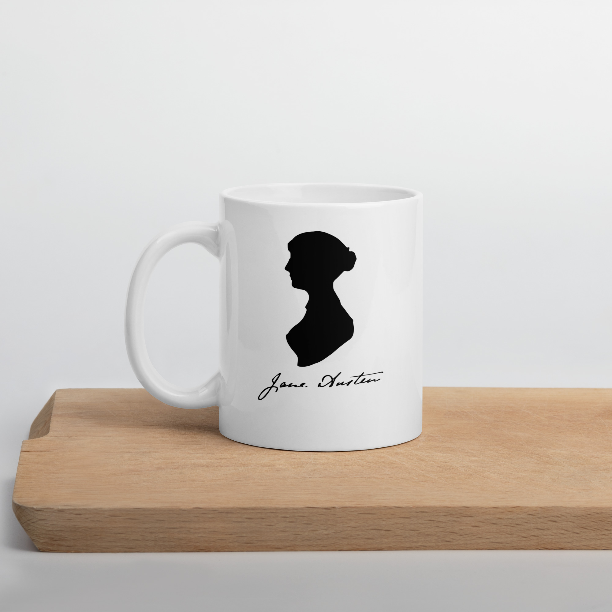 Jane Austen Tribute White glossy mug - Image 4