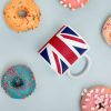 Union Jack White glossy mug