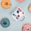 Make Tea, Not War White glossy mug