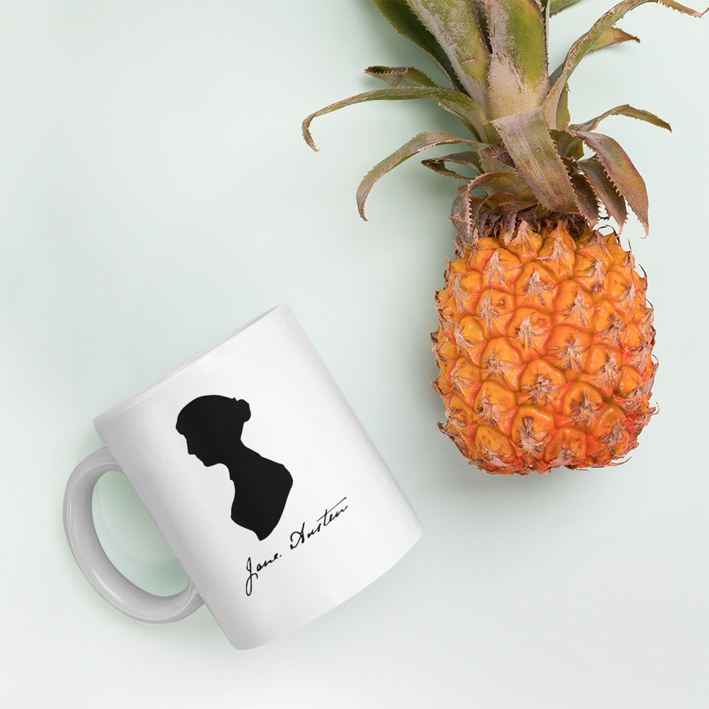 Jane Austen Tribute White glossy mug - Image 2