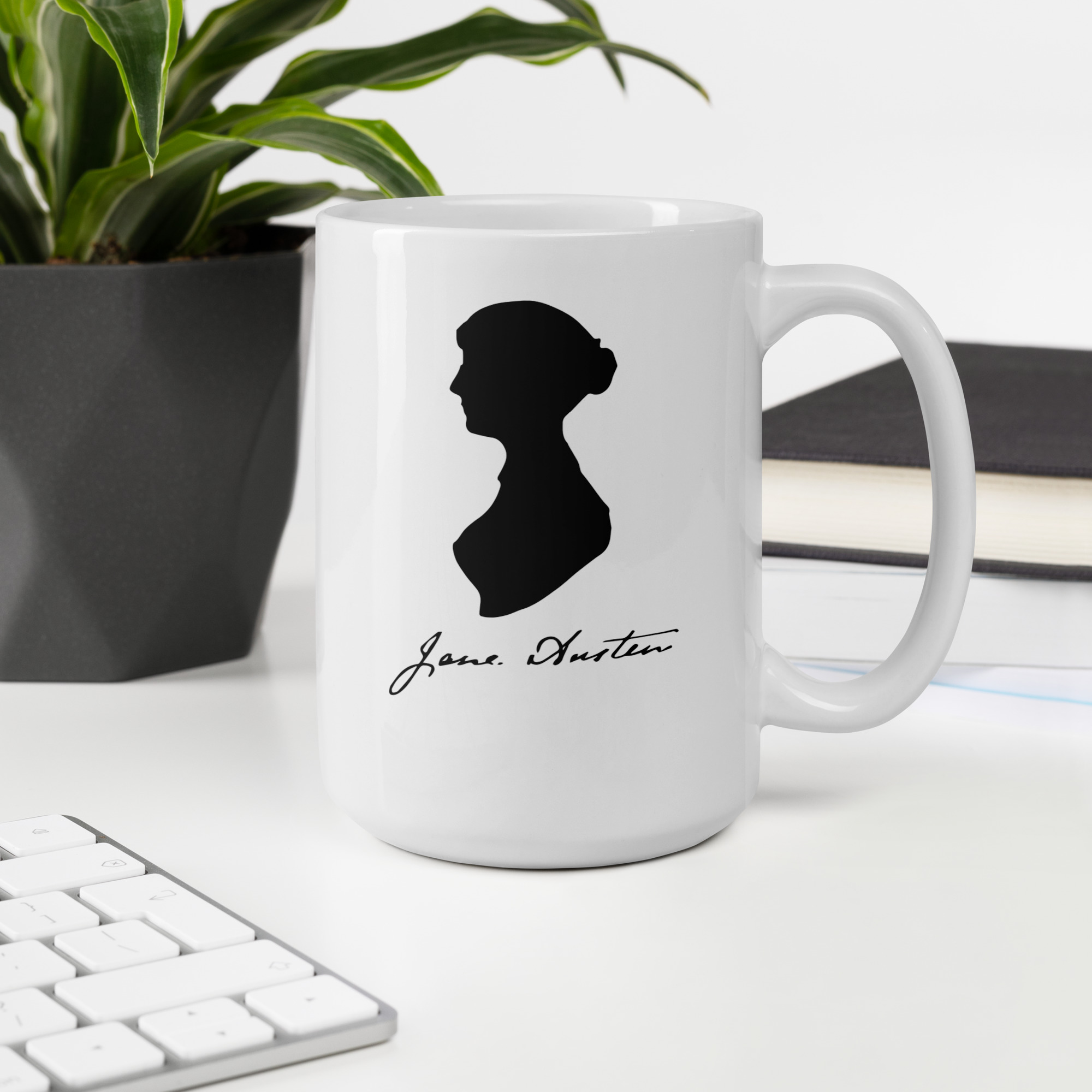 Jane Austen Tribute White glossy mug - Image 8
