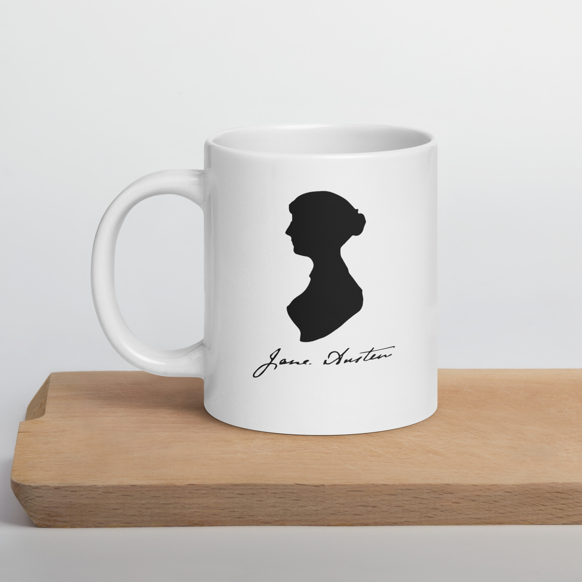 Jane Austen Tribute White glossy mug - Image 9