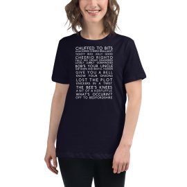 British Slang Bus Blind Women's Relaxed T-Shirt
